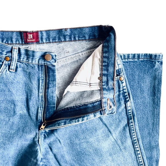 Wrangler Vintage High Rise Straight Leg Denim Relaxed Jeans 29 - Picture 6 of 12